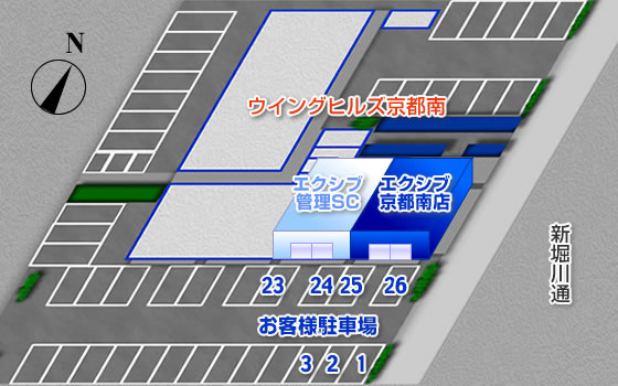 京都南店詳細地図